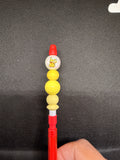 Red beaded mechanical pencil