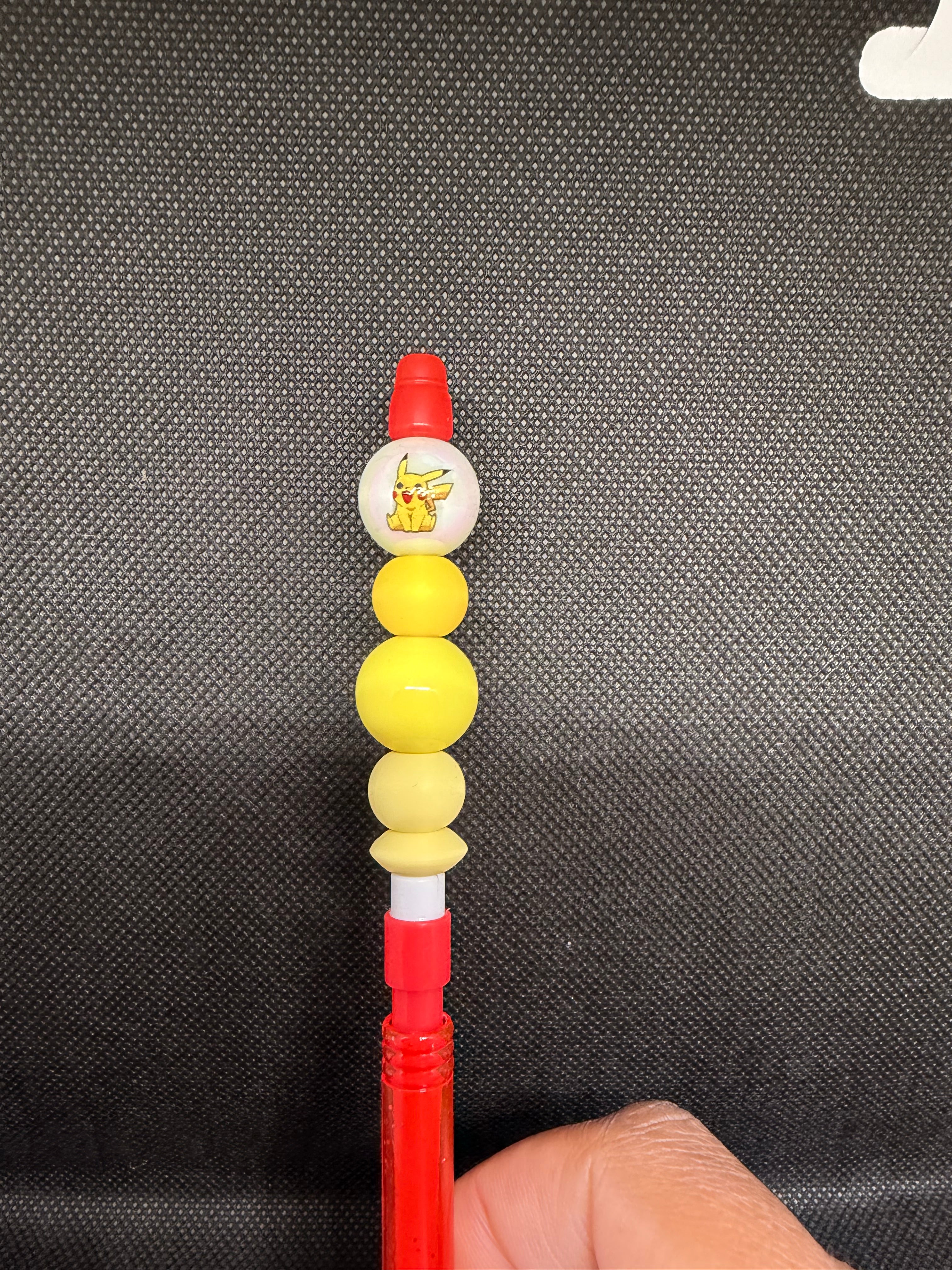 Red beaded mechanical pencil