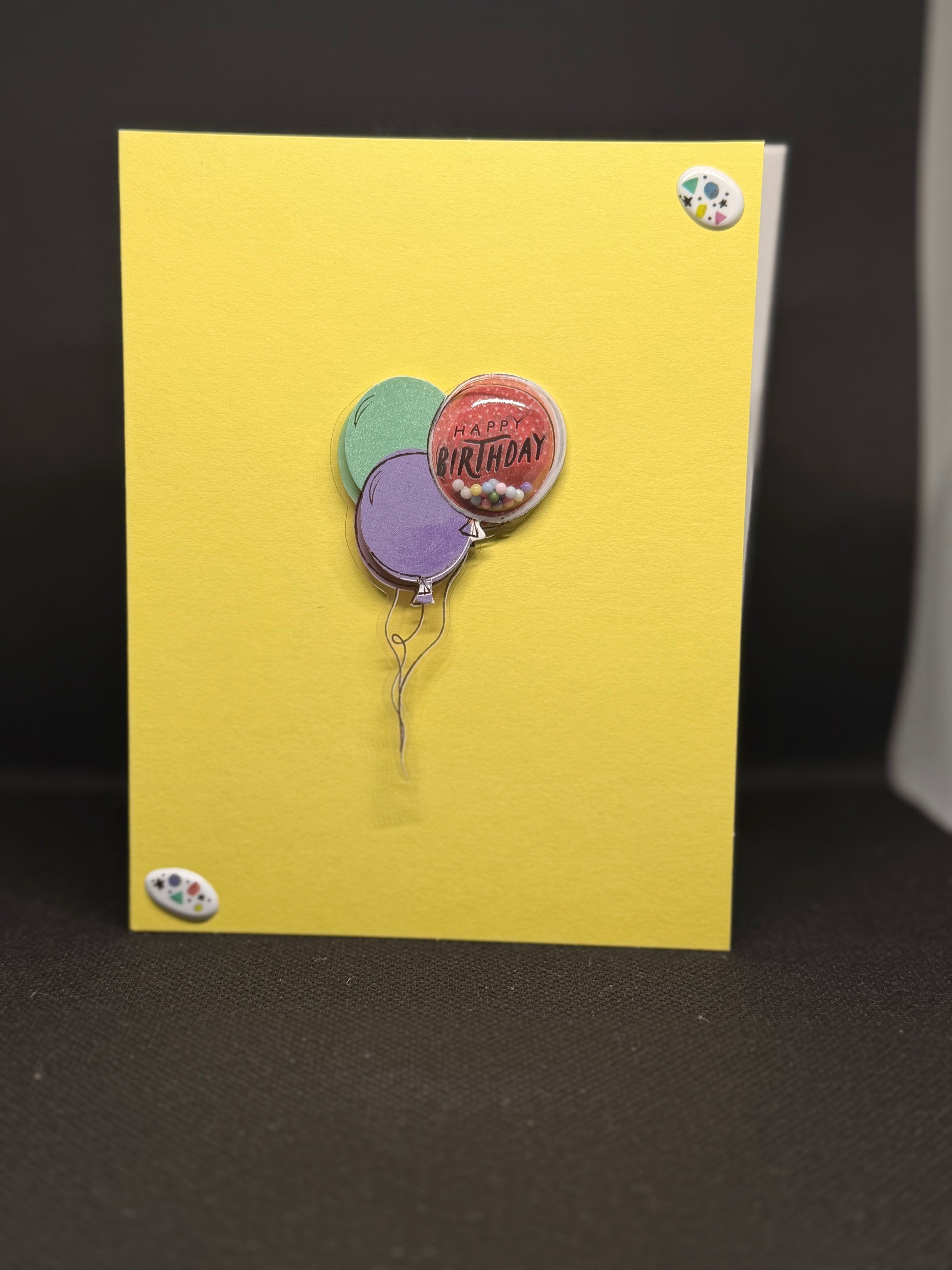 Yellow birthday cards