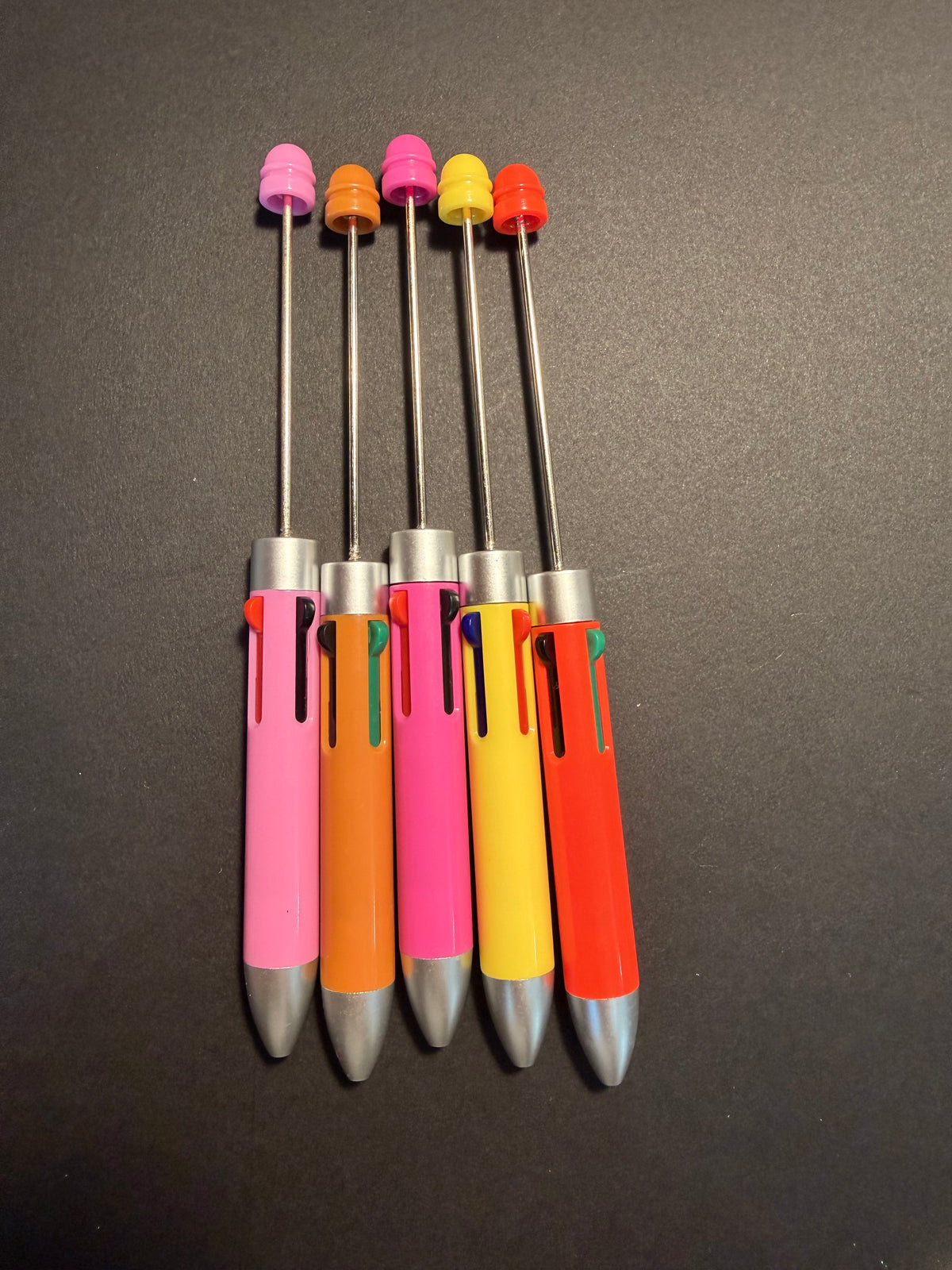 Solid multi ink beadable pens