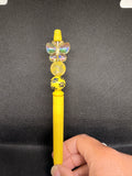 Yellow beaded pen
