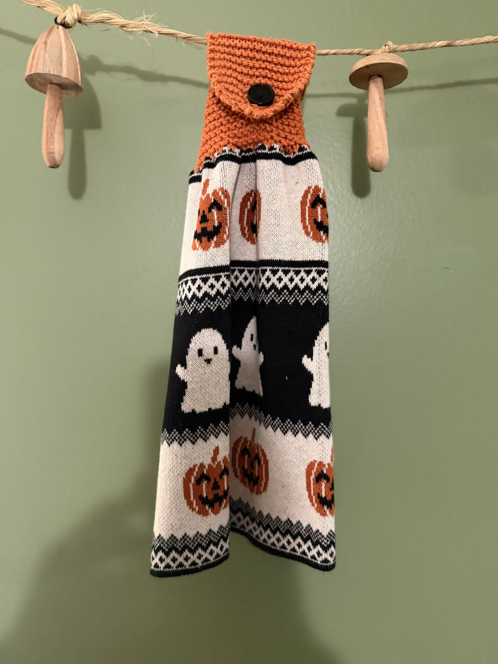 Halloween sweater hanging towel