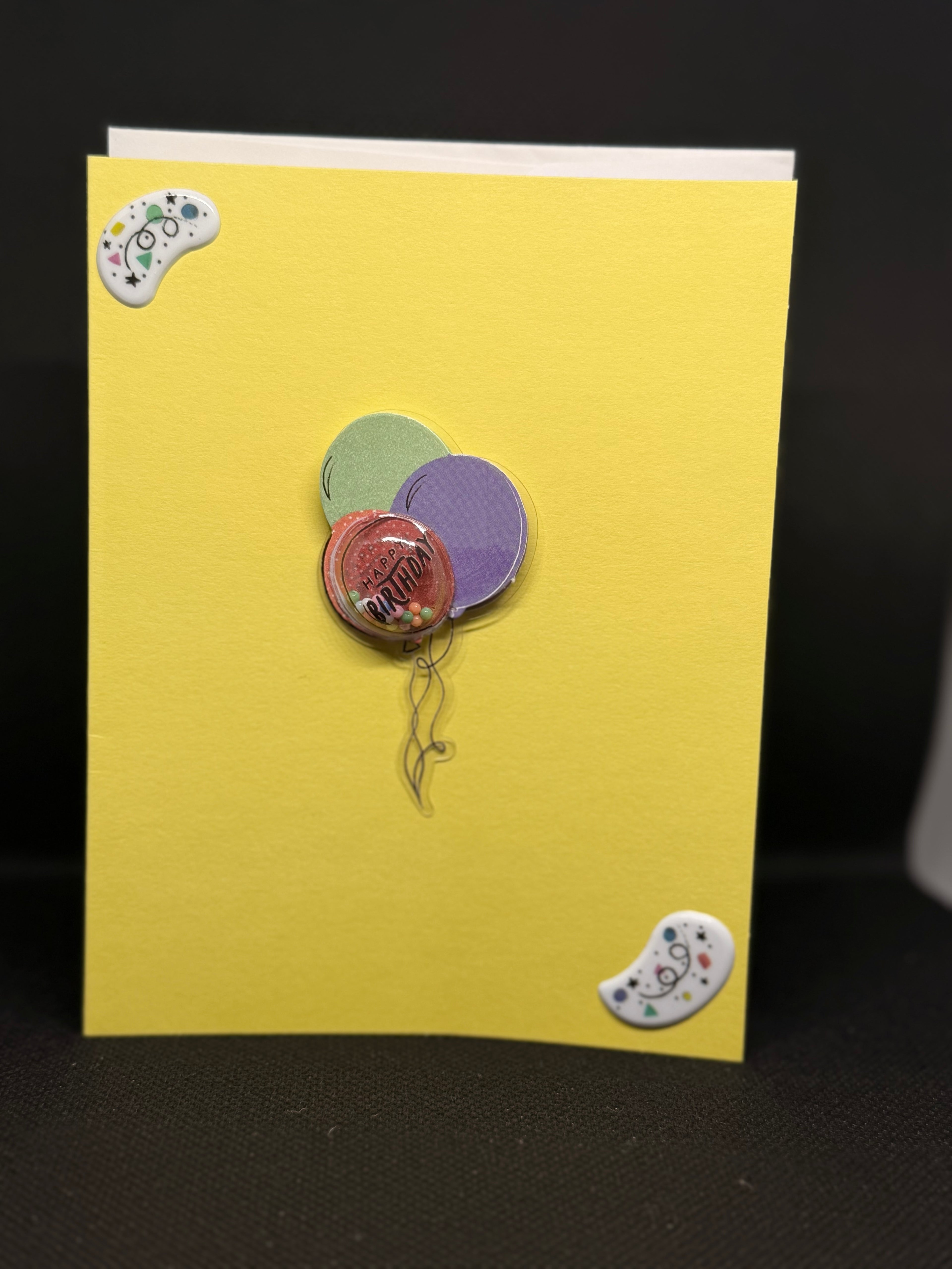Yellow birthday cards