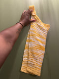 Knitted hanging towel