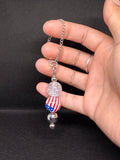 Patriotic cup charm