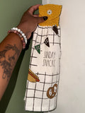 Football kitchen knit top hanging towel